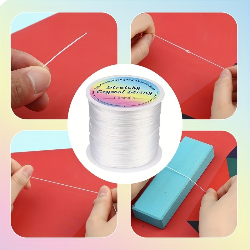 0.5mm Elastic Bracelet String with Needles and Scissors