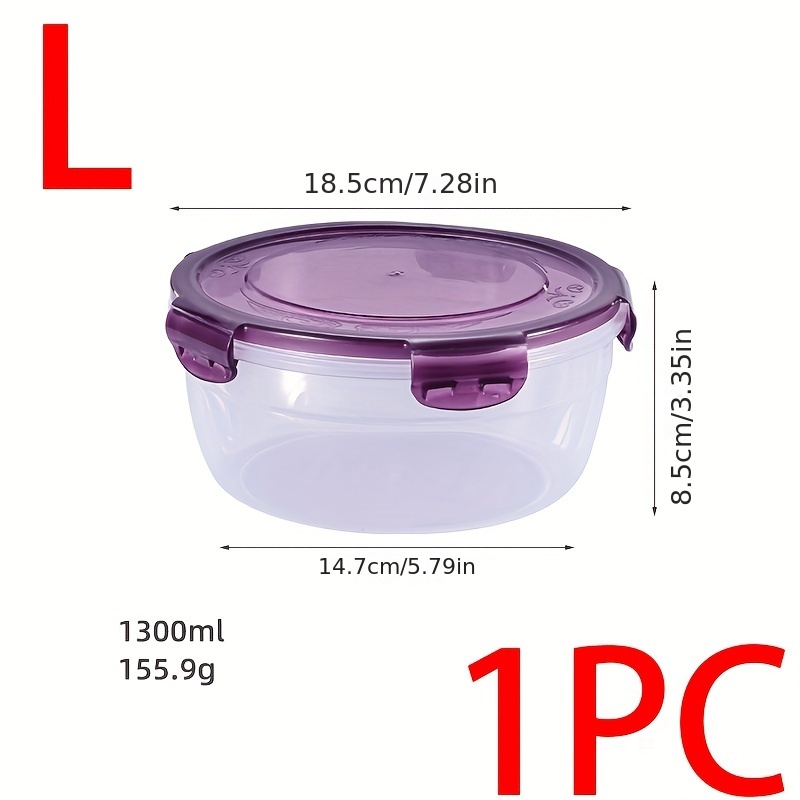 Storage Box Set, Round Modern Style Food Storage Fresh-keeping Box,  Portable Food Storage Container, Refrigerator And Microwave Safe, For  Picnic And Camping Supplies, Back School Supplies - Temu