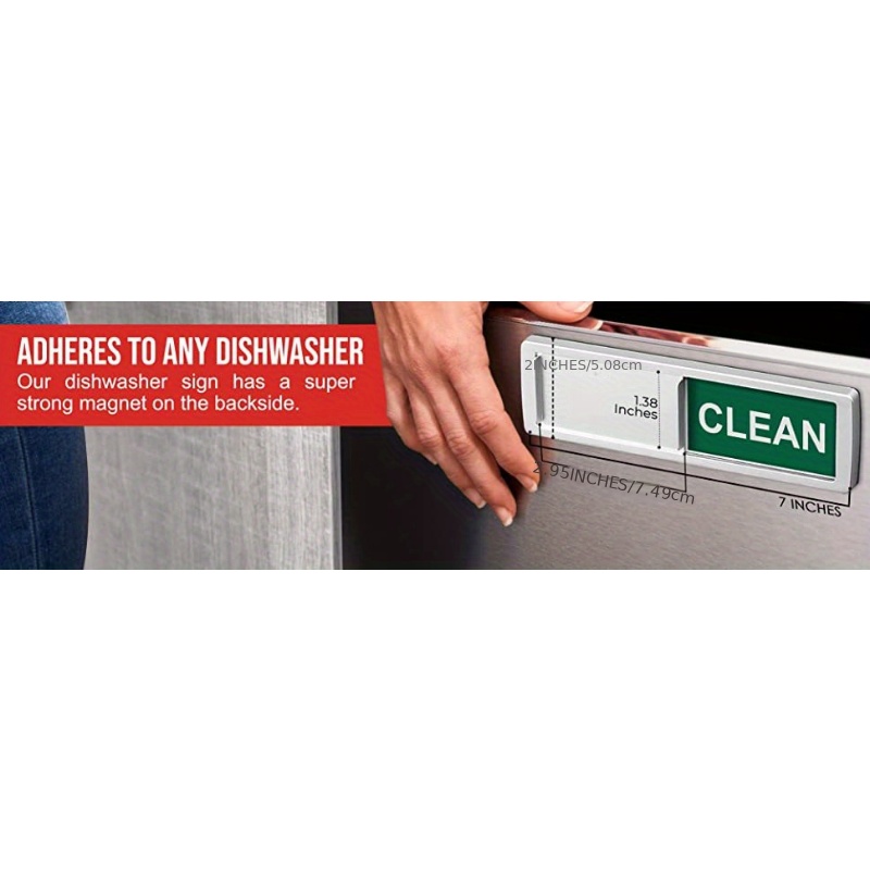 Dishwasher Magnet Clean Dirty Sign Shutter Only Changes When - Temu