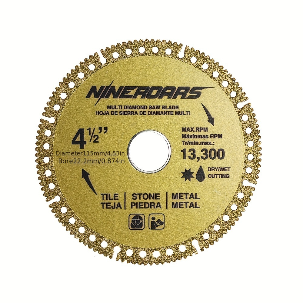 

NINEROARS Disque de - 4.5" x 7/8" - Rouille, , Barres d', Fer, &