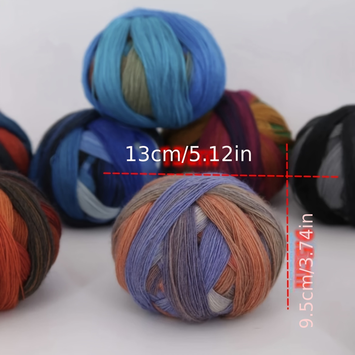 Rainbow Wool Thread 60% Wool 40% Acrylic Long Section Dye - Temu United  Arab Emirates