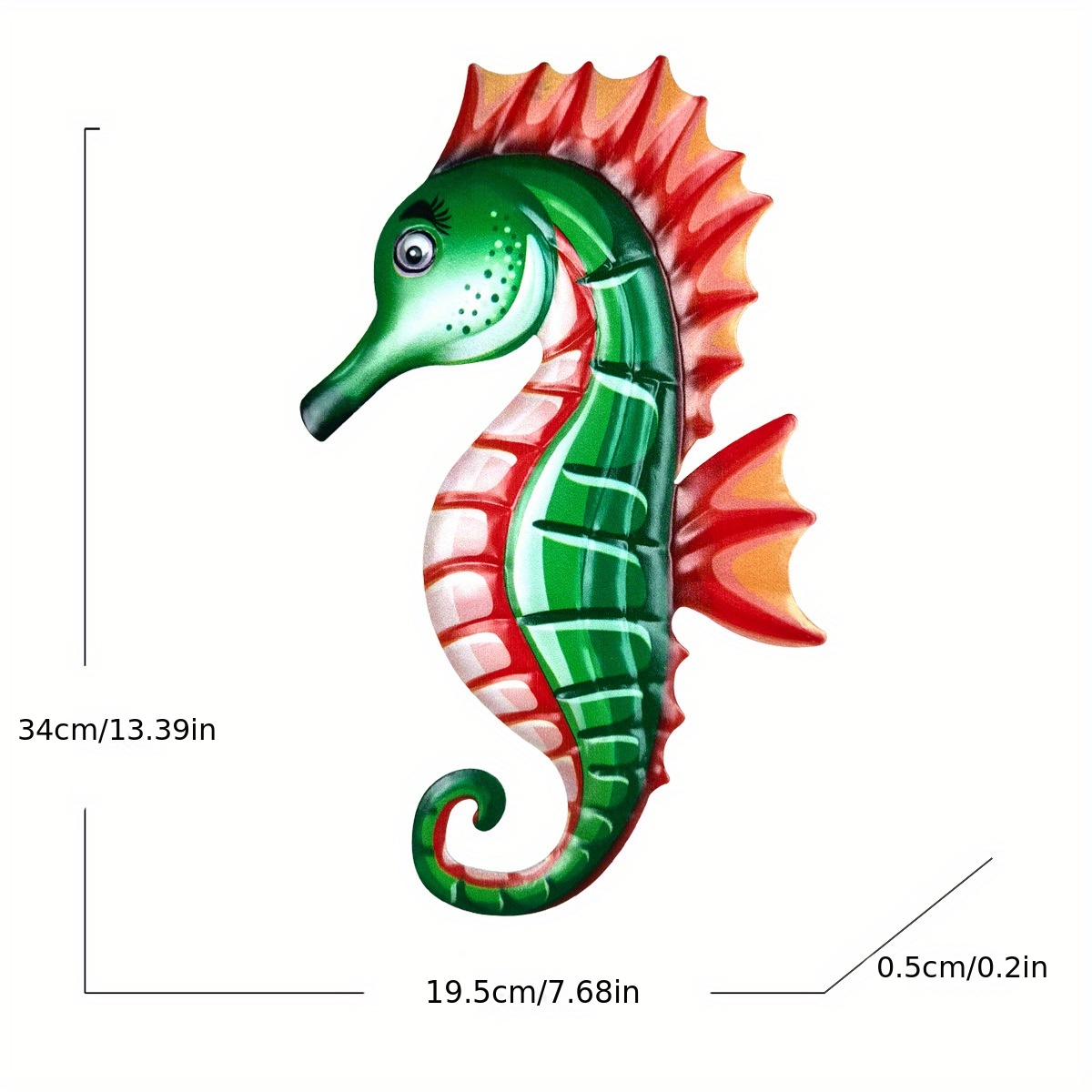 1pc 魚のぞき見メタルシルエットガーデンステーク彫刻 庭、農場