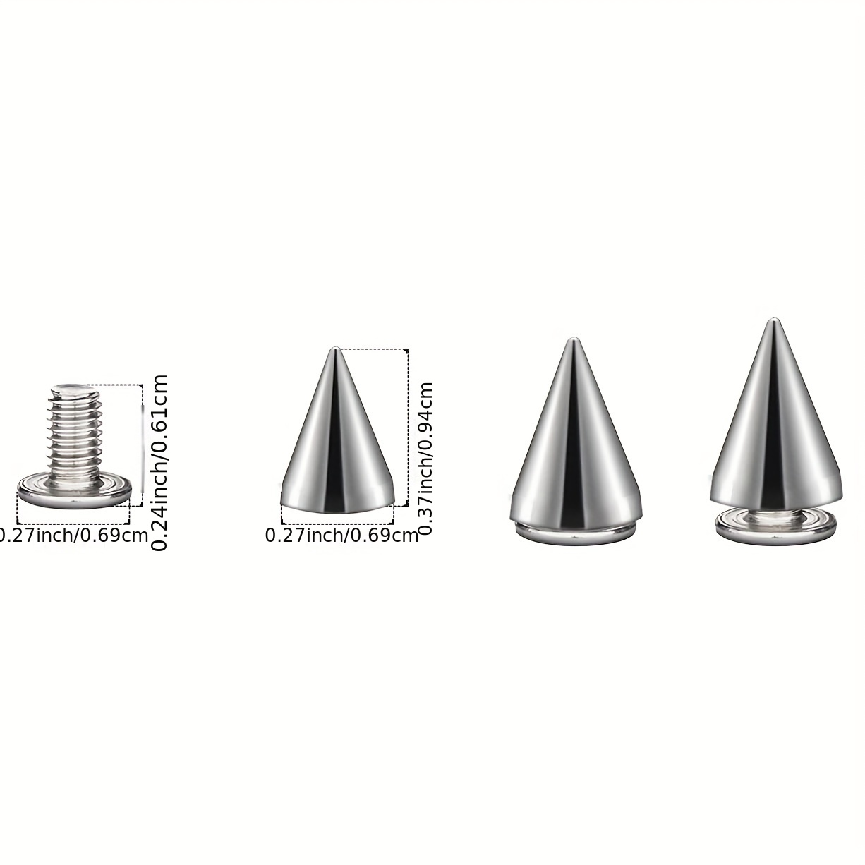 Durable screw back spikes for Different Materials 