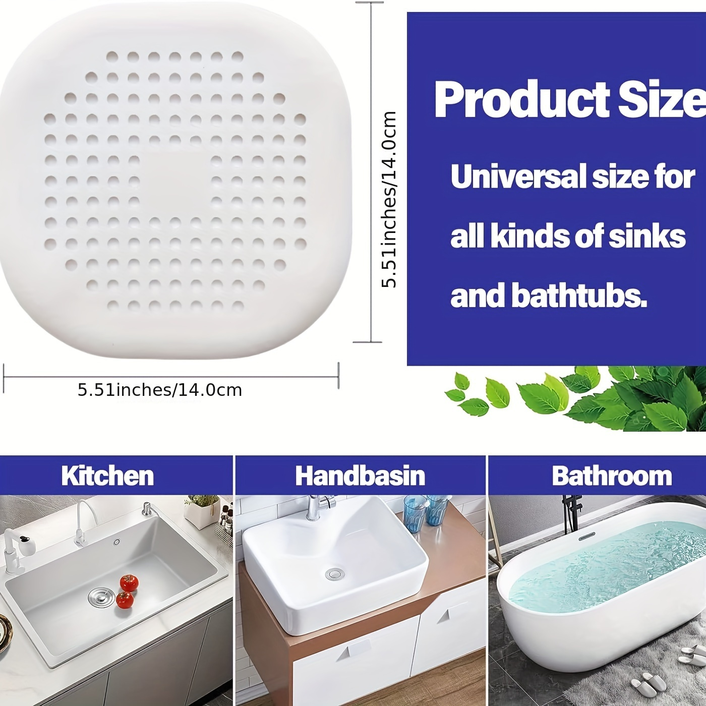 Silicone Shower & Tub Drain Protector