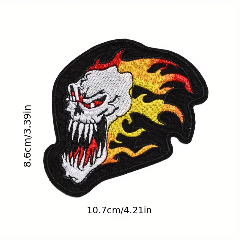 Funny Ghost Patches Iron On/Sew On, Cute Cartoon Demon Embroidered Patches  Applique for Clothes, Jackets, Vest, Backpacks, Hats, Jeans, DIY