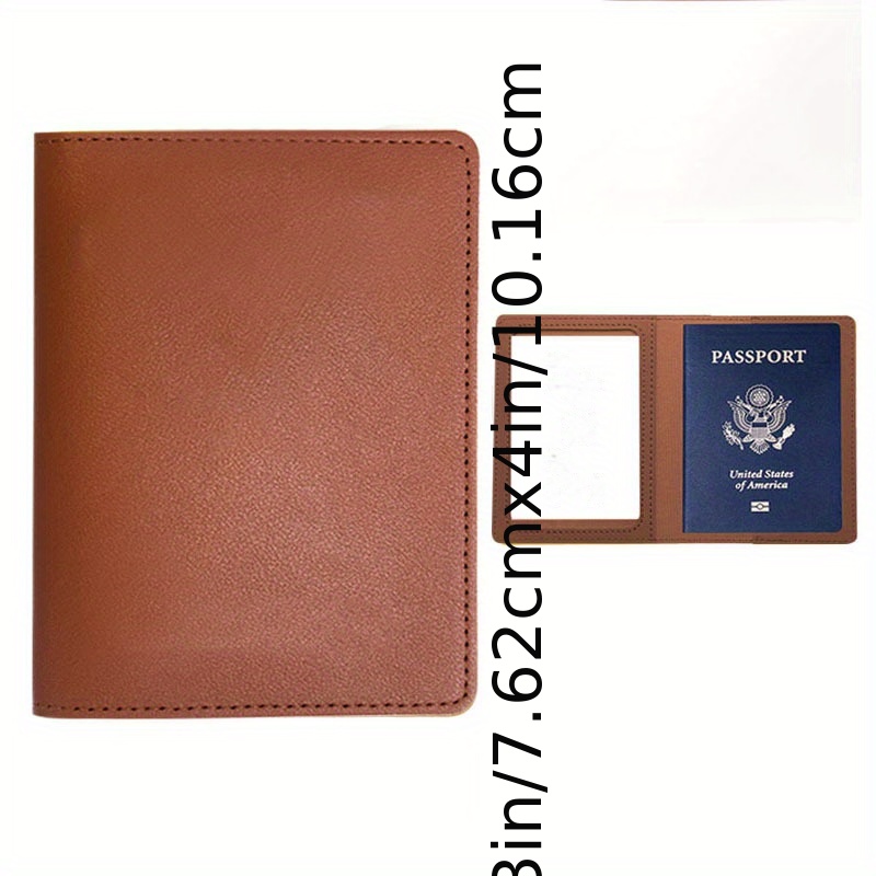 Dual Use PU Leather Passport Holder Cover