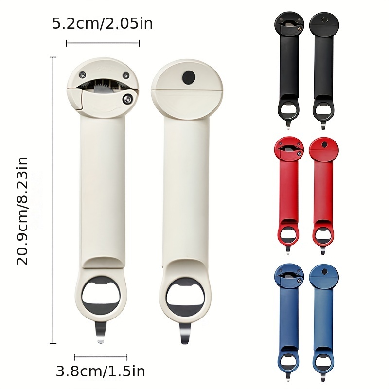  Multifunctional Retractable Bottle Opener, 3 in 1 Cap