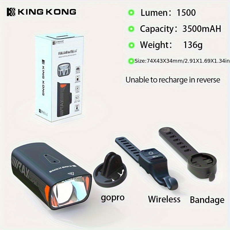 KING KONG X6pro LED Bicycle Light
