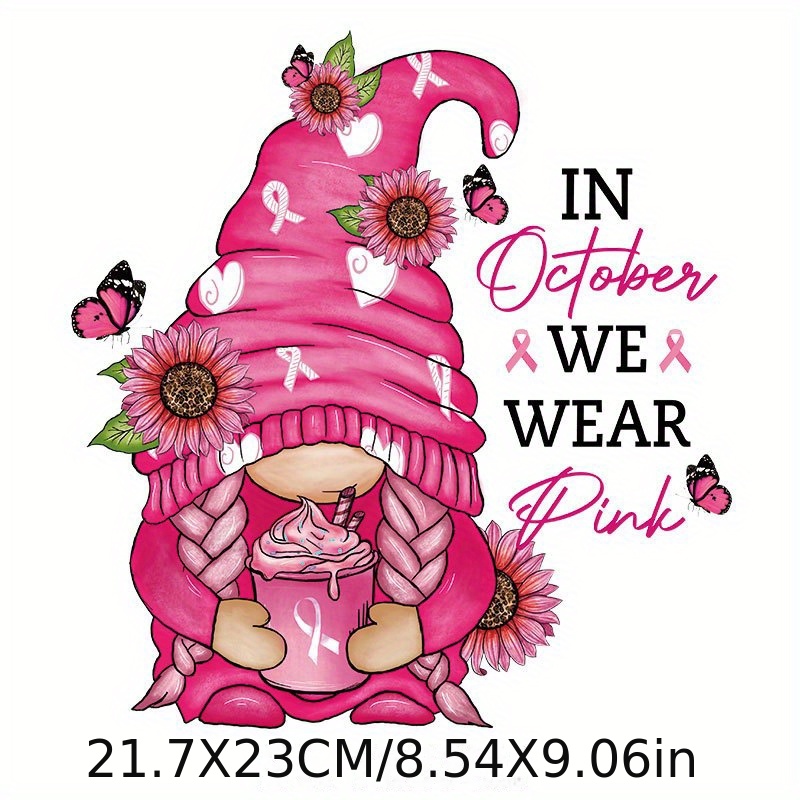 New Arrival Breast Cancer Designs Diy Iron Transfer Stickers - Temu