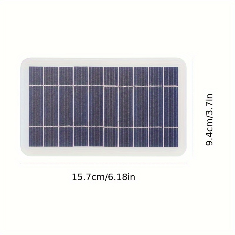 带有 led 指示灯的便携式 usb 太阳能板充电器 - 紧凑型多功能户外行动电源，适合旅行、露营和紧急情况 - 充电智慧型手机、平板电脑、手电筒和风扇、旅行电源 |多功能太阳能板 |耐用的太阳能板 详情 0
