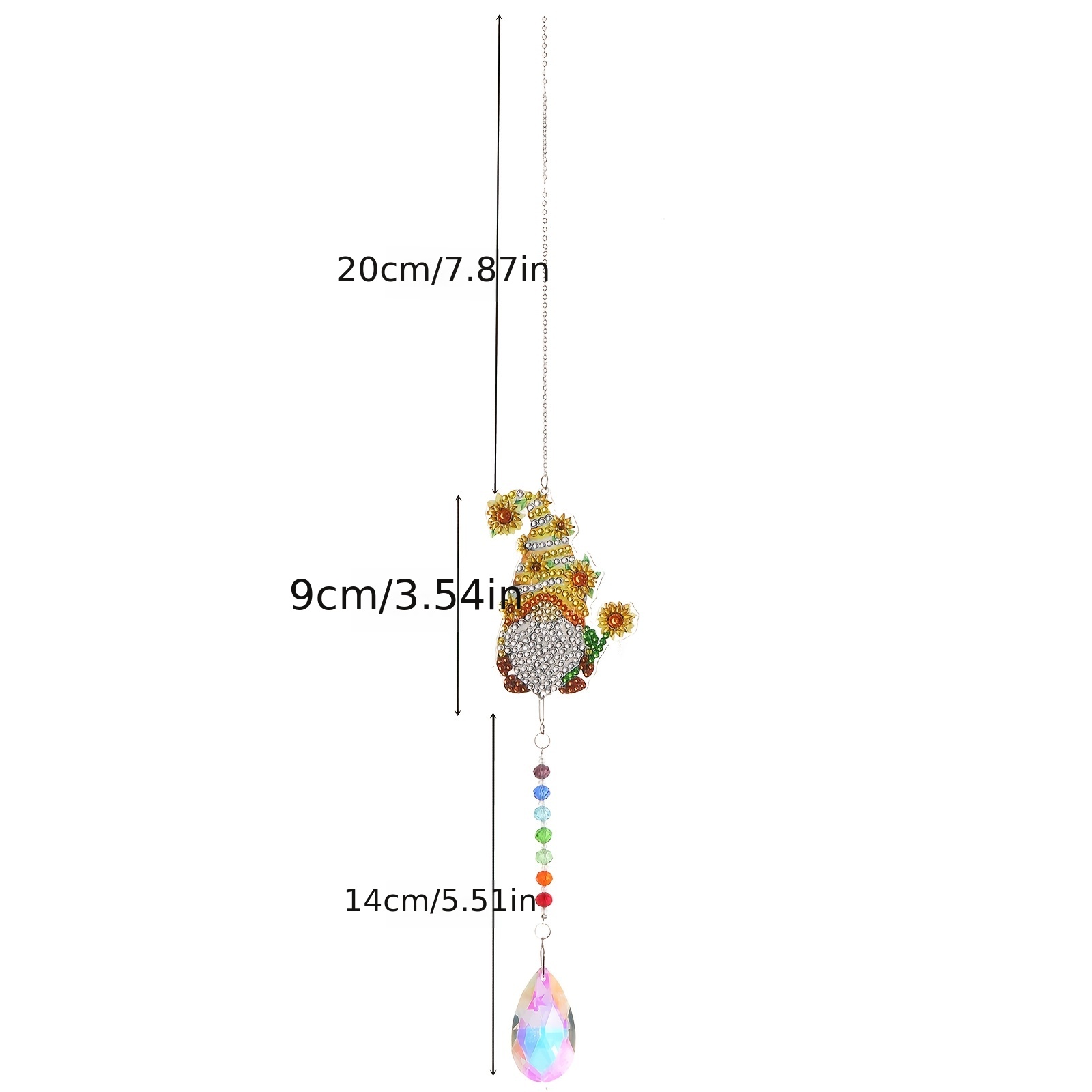 1pc, Diamond Painting Wind Chimes, Diamond Painting Suncatcher Kit Diamond  Art For Adults, Diamond Painting DIY Rotating Chimes Crystal Kits Hanging P