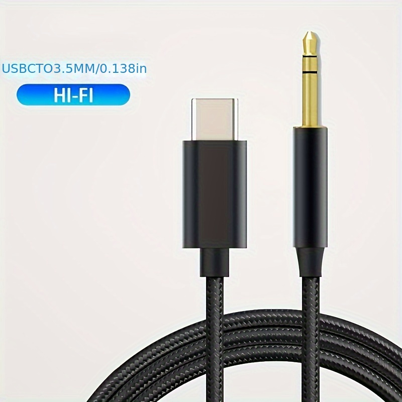 Adaptador de auriculares USB C a 0.138 in, cable tipo C a audio auxiliar  para Pixel 5 4 3 XL, Samsung Galaxy S21 S20 Ultra S20+ Note 20 10 S10 S9
