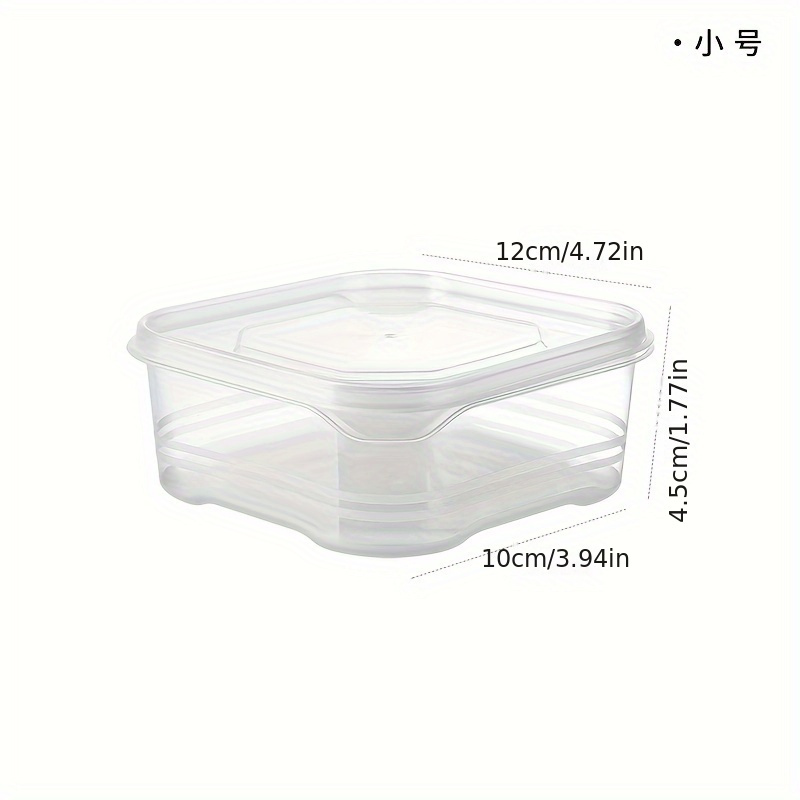プラスチック容器　蓋付き 4/8/10個セット 透明プラスチック保存容器 蓋付き 350/650/2000ml 食品