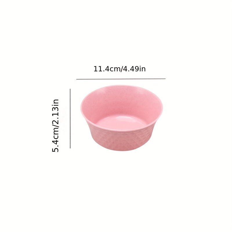 Creative Rice Bowl Set - Cute Plastic Bowls For Salad, Yogurt