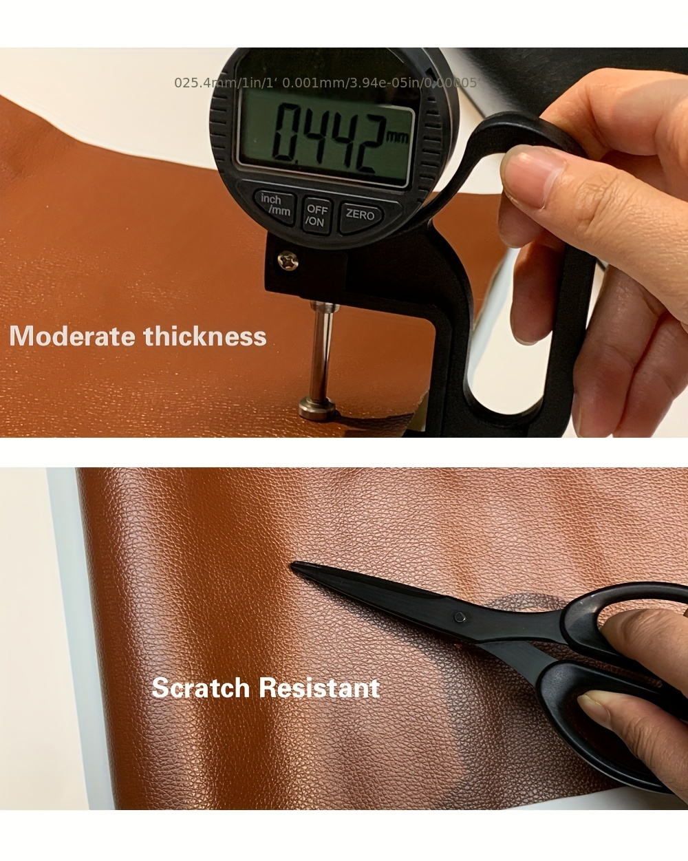 1 Roll Self-Adhesive PU Leather Repair Film, 35*50cm (13.78x19.69in), PU Leather Sticker for Car Seat Interior Door, Motorcycle Seat Soft Film, Waterproof Scratch-Resistant Breathable Multi-Color Optional, Car Seat Repair | Pebbled Texture | Breathable Leatherette