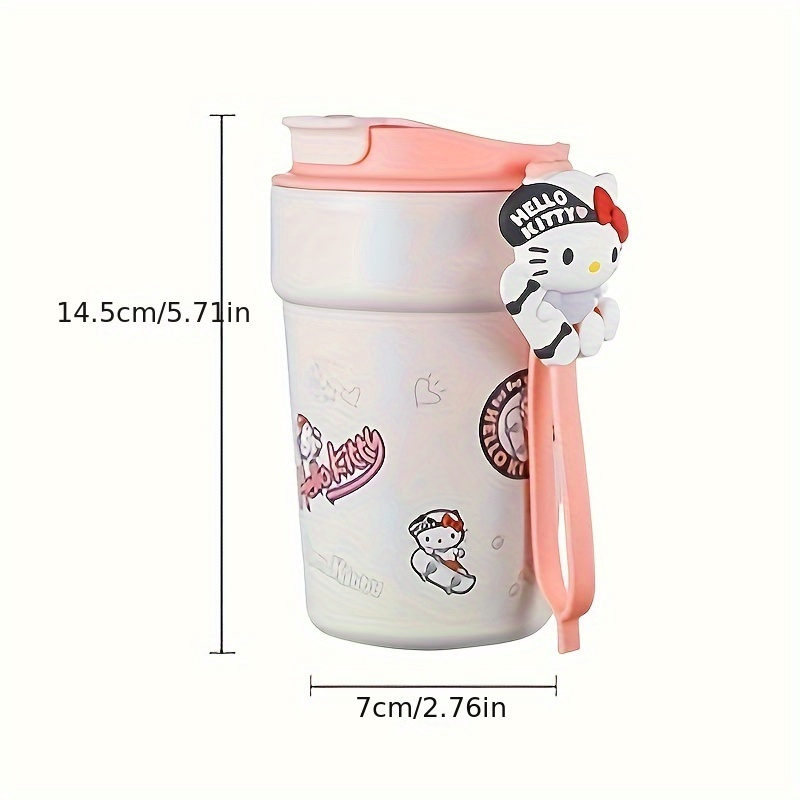 Hellokitty Water Bottle With Two Cup Lids And Straw, Cute Water Bottle,  Anti-fall Portable Insulated Water Bottle, Christmas Gift - Temu