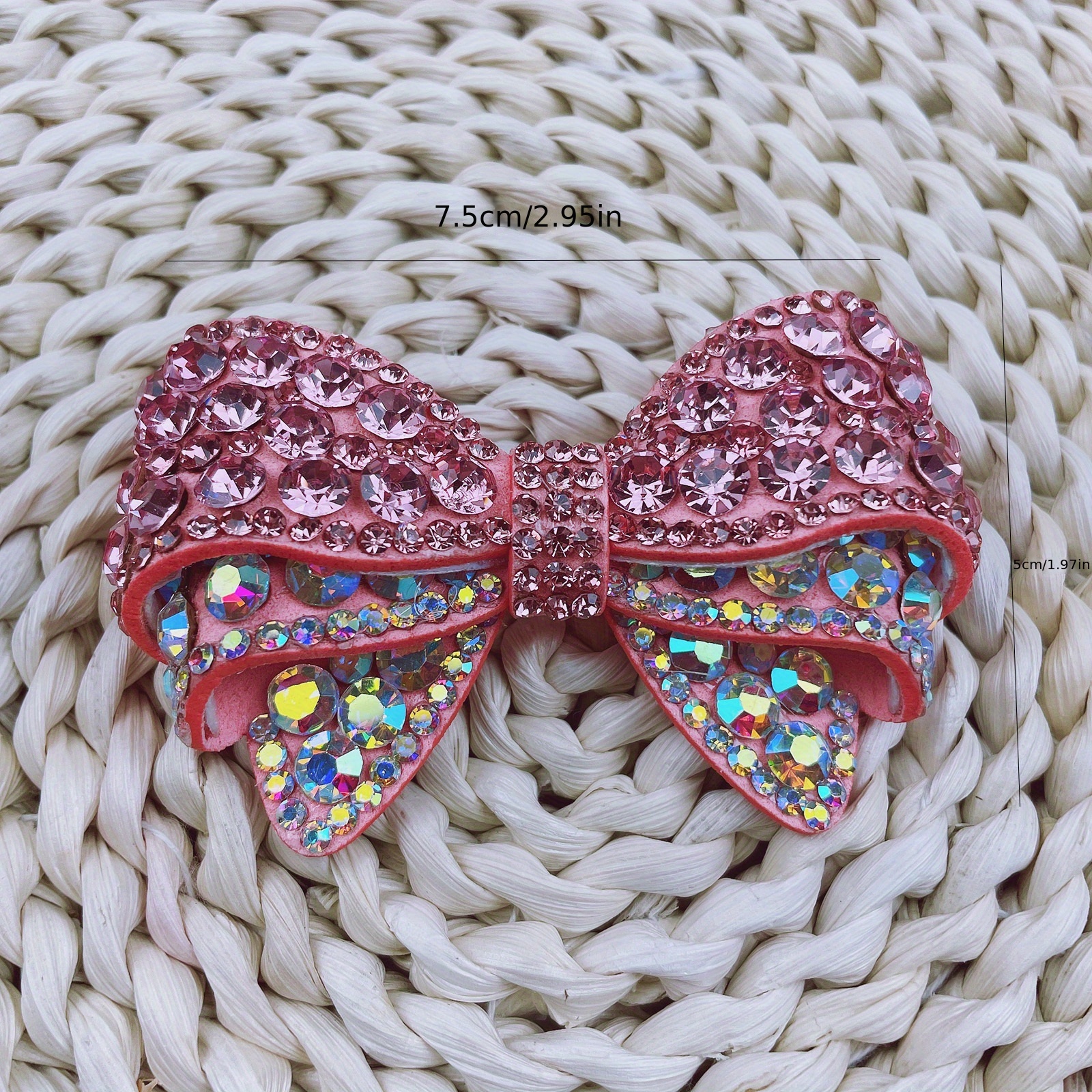 Hot Style Handmade Diy Rhinestone Bow Shoes Flower - Temu