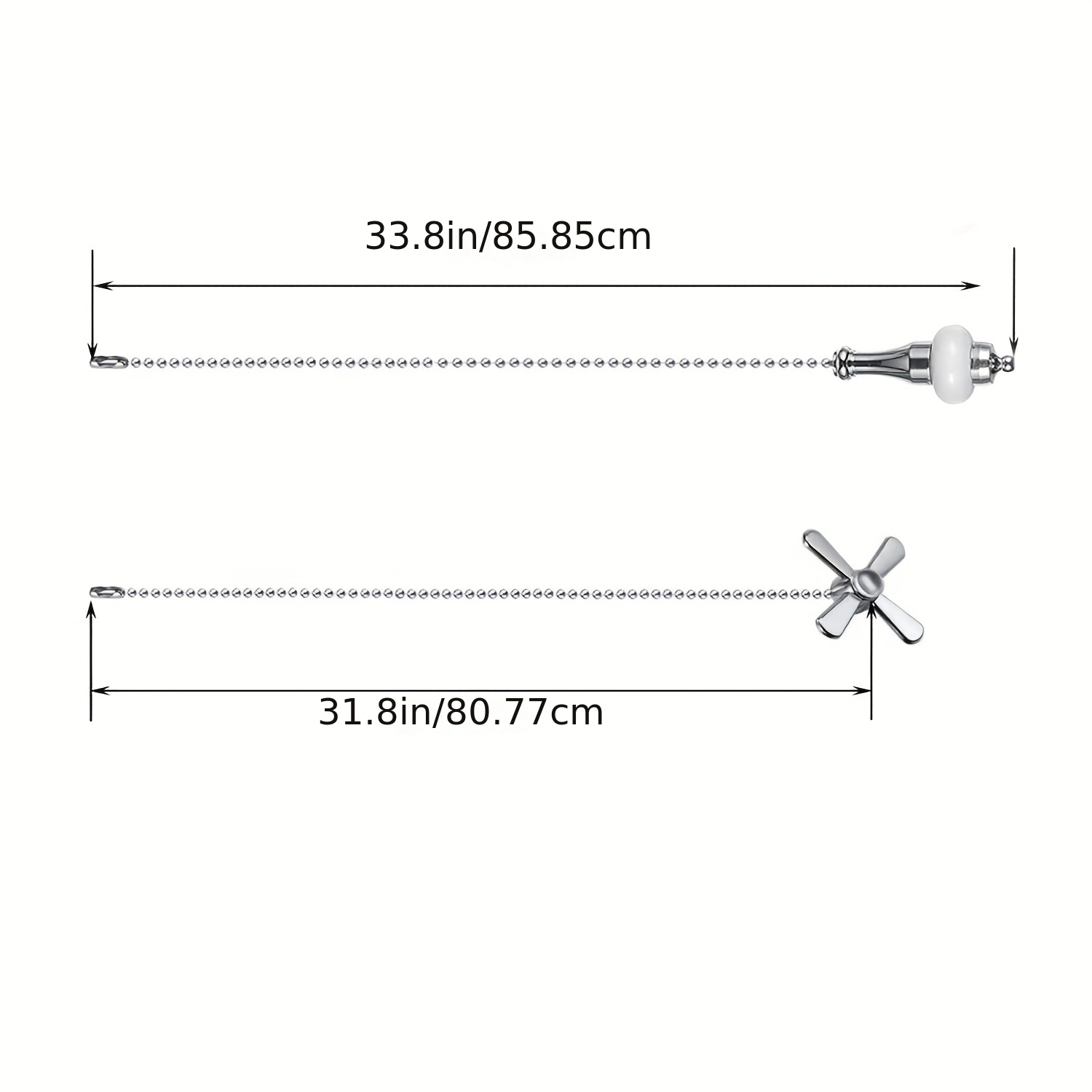 Ceiling Fan Pull Chain Extender Extra Long With Decorative - Temu