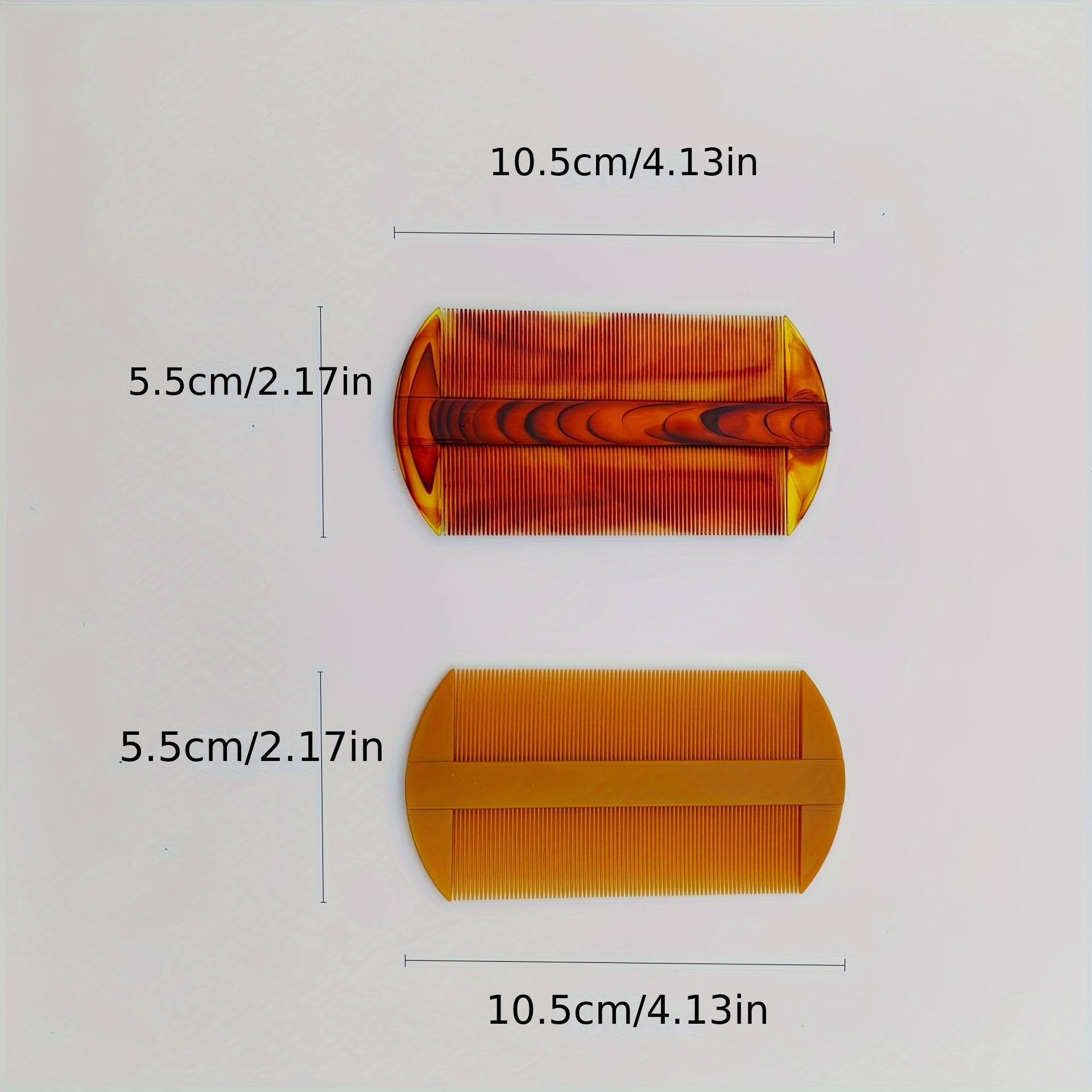 2-pack Fine-toothed Comb For Removing , Hair , And Scalp Flakes