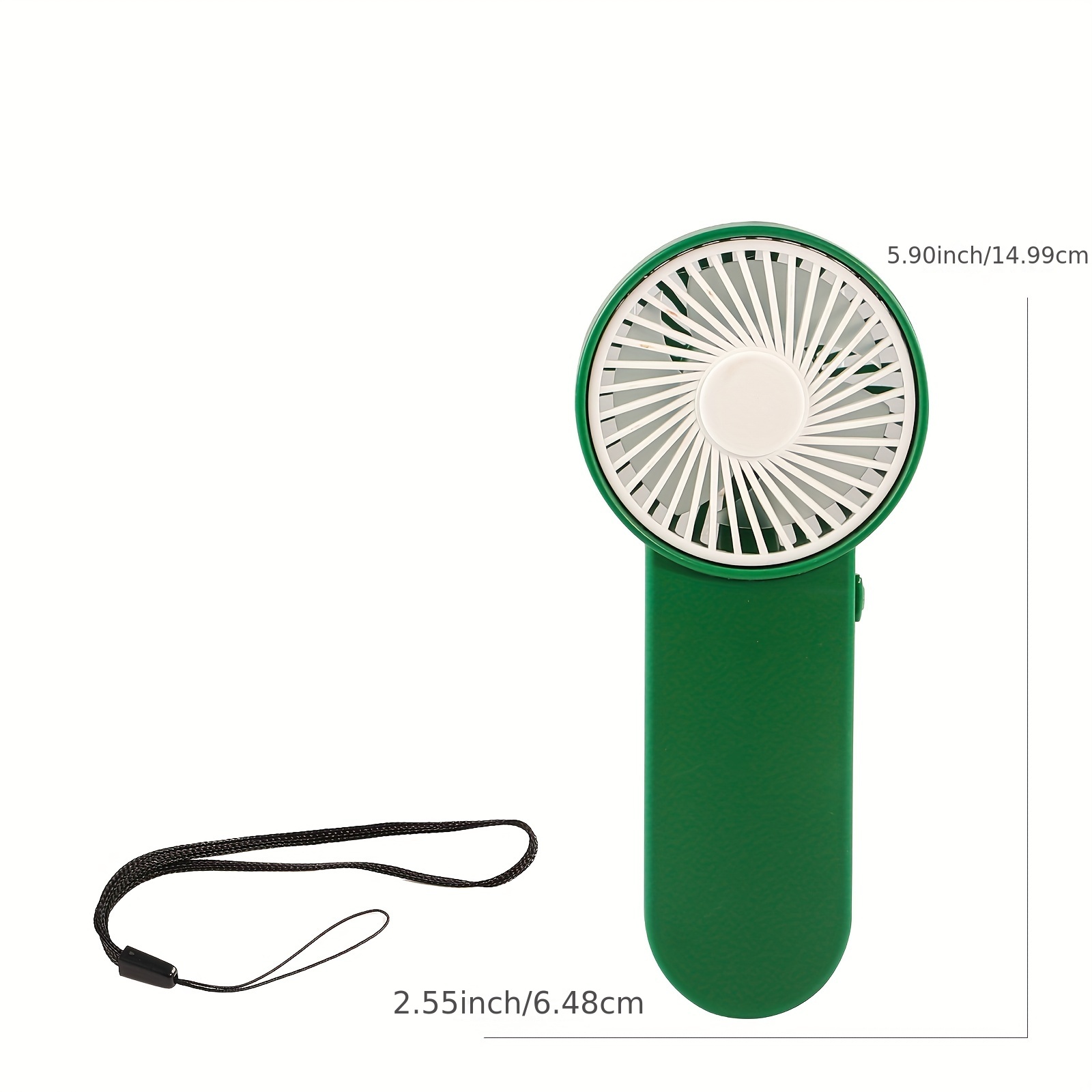 Ventilateur portable Mini ventilateur personnel avec batterie rechargeable  et 3 vitesses réglables Portable Hand Held Fangreen