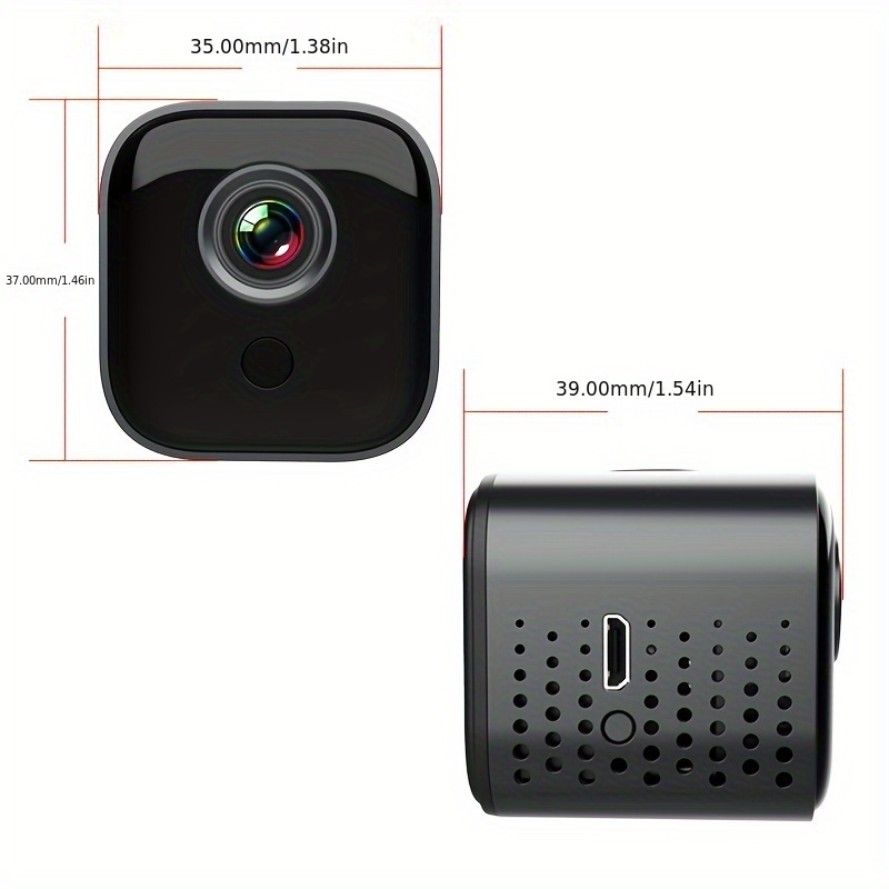 Cámara De Vigilancia Mini WiFi FHD HD 1080P, Detección De Movimiento Con Visión Nocturna, Cámara Exterior Para El Hogar, Cámara De Seguridad WiFi Remota Para El Hogar, Monitor De Cámara Pequeña