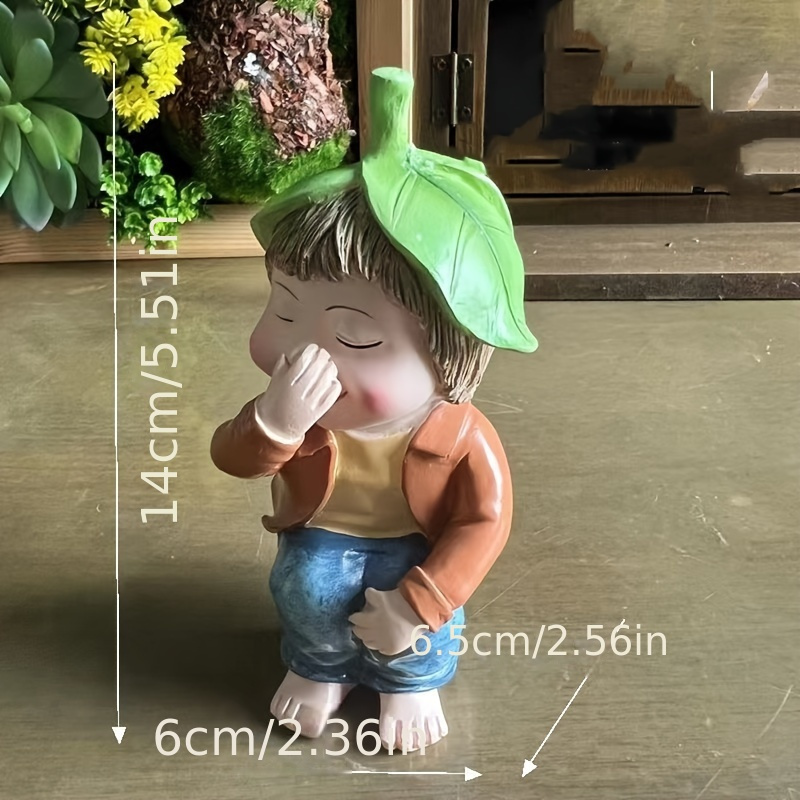 naughty funny garden gnome statue resin garden figures dwarf garden sculptures and statues mold for lawn landscape yard garden decoration funny housewarming christmas birthday gift party favors 2