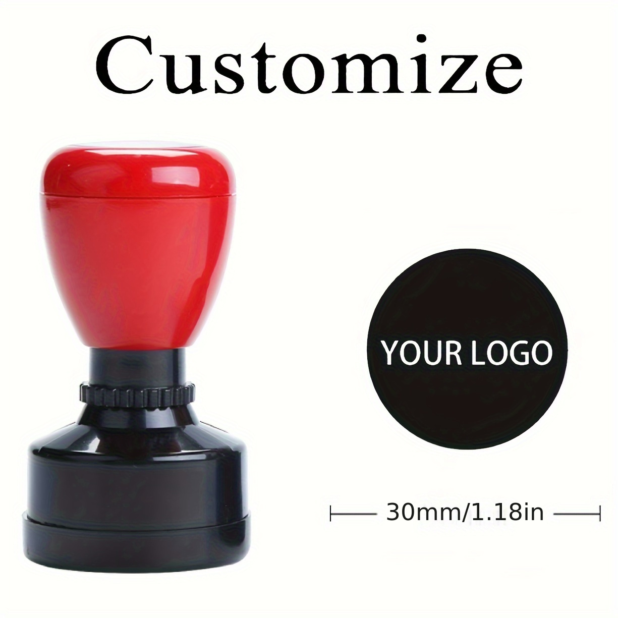 

Custom Round Stamp - Personalize With Your Own Design, Weddings & Business Use