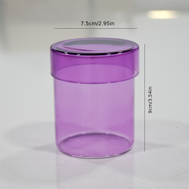 Colorful Glass Jar Box Home Small Ornament Storage Box Glass Lid Storage Jar Household Storage Box For Things