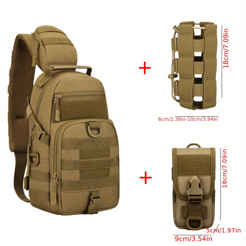 1 Pcs Outdoor Sling Bag - Crossbody Shoulder Chest /outdoor/travel