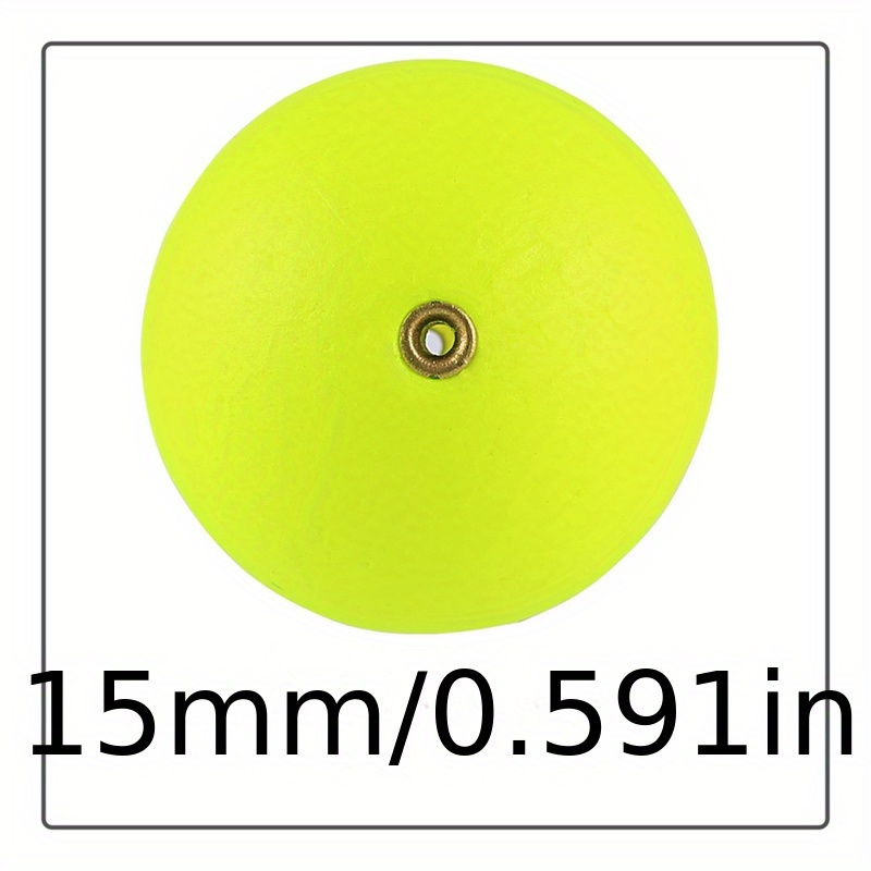 Image of Set Of 10 Foam Float Balls Designed For Fishing, In Sizes Ranging From 15mm To 36mm, Perfect For Outdoor Use
