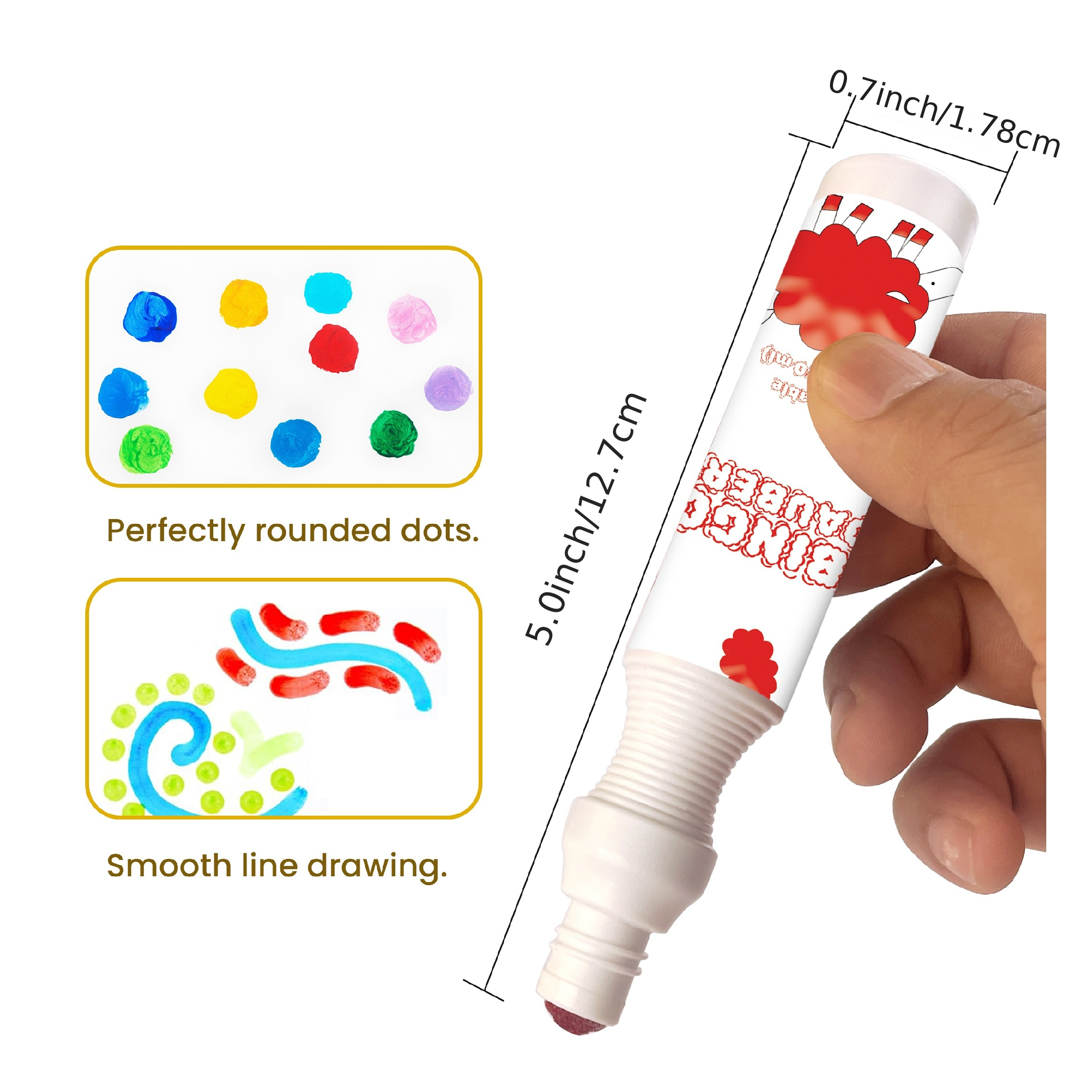 10 Colors Washable Dot Markers Art Set for Kids