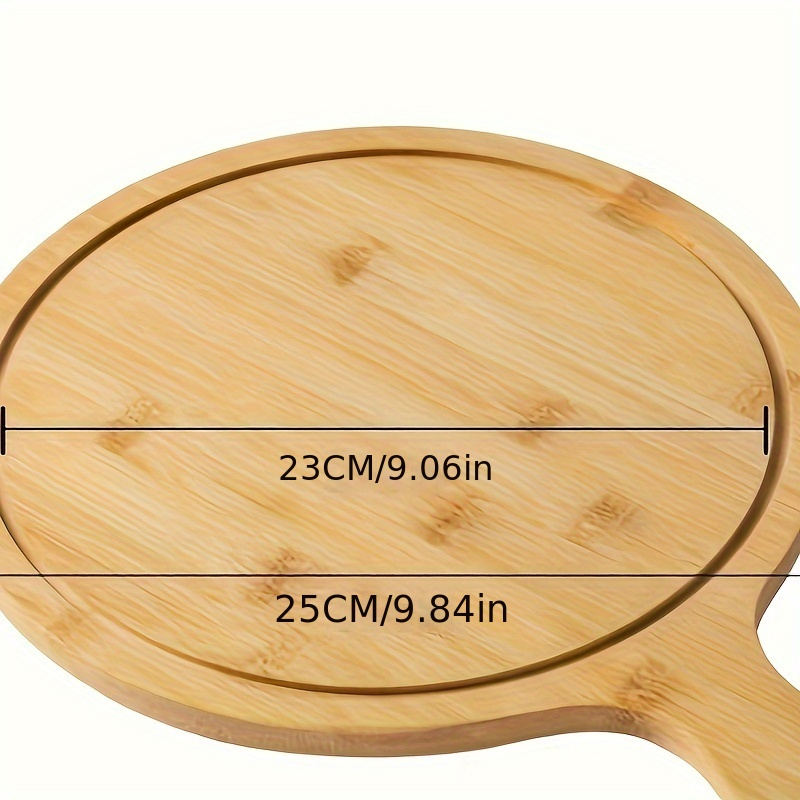 Tagliere per pizza in bambù, piatto da portata, vassoio da portata,  53x31x1cm