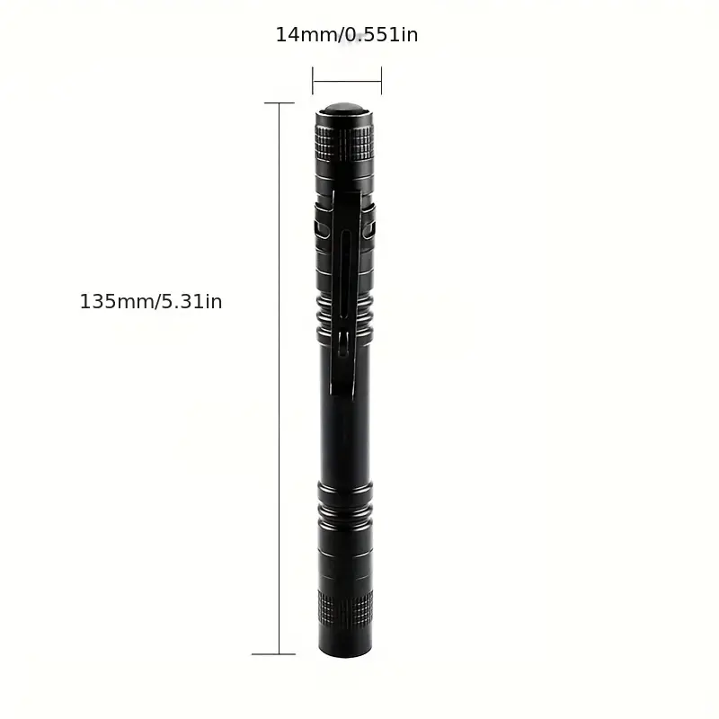portable pen light, waterproof mini led flashlight for camping and emergencies portable pen light with xpe technology and 1 2 aaa battery details 5