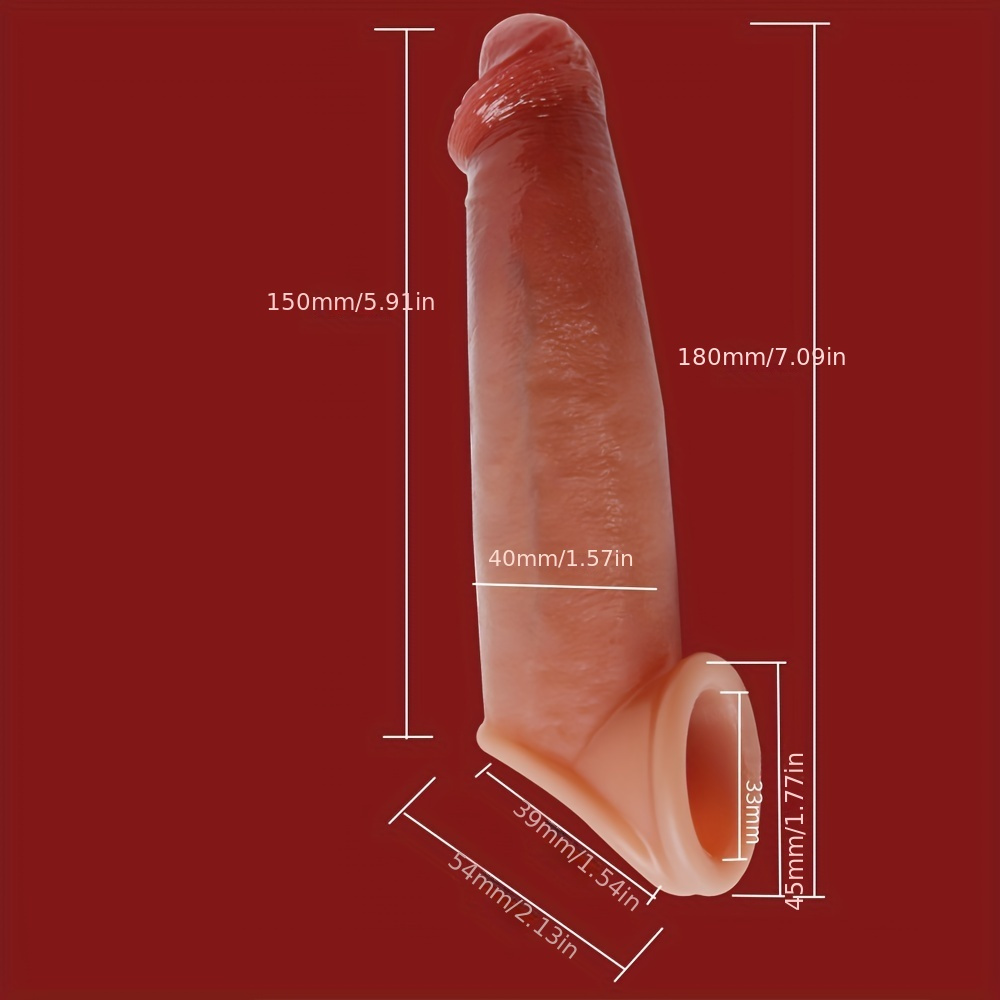 Silicone Penis Sleeve Cock Sleeve Male Sex Toy Penis Temu Canada