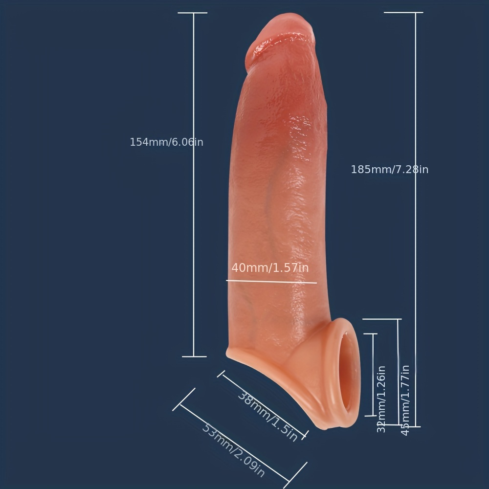 Silicone Penis Sleeve Cock Sleeve Male Sex Toy Penis Temu Canada