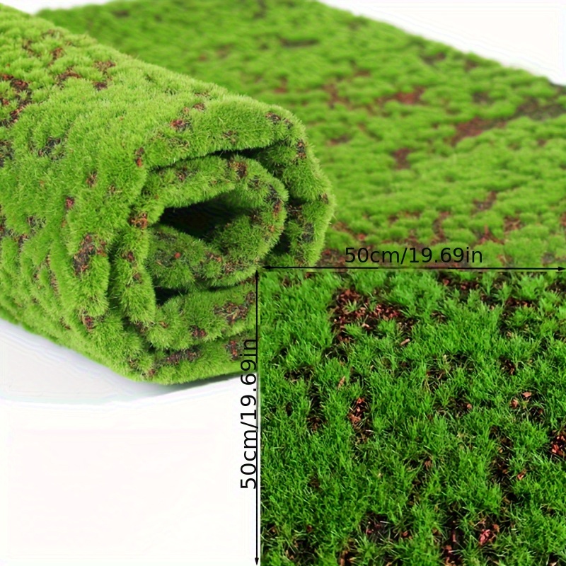 

1pc, Artificial Moss Mat, Square Green Moss For Diy Crafts, Plastic Faux Moss Decor, Garden Landscape Lawn, Greenery Plant Imitation For Floral Arrangements, Home & Garden Decor