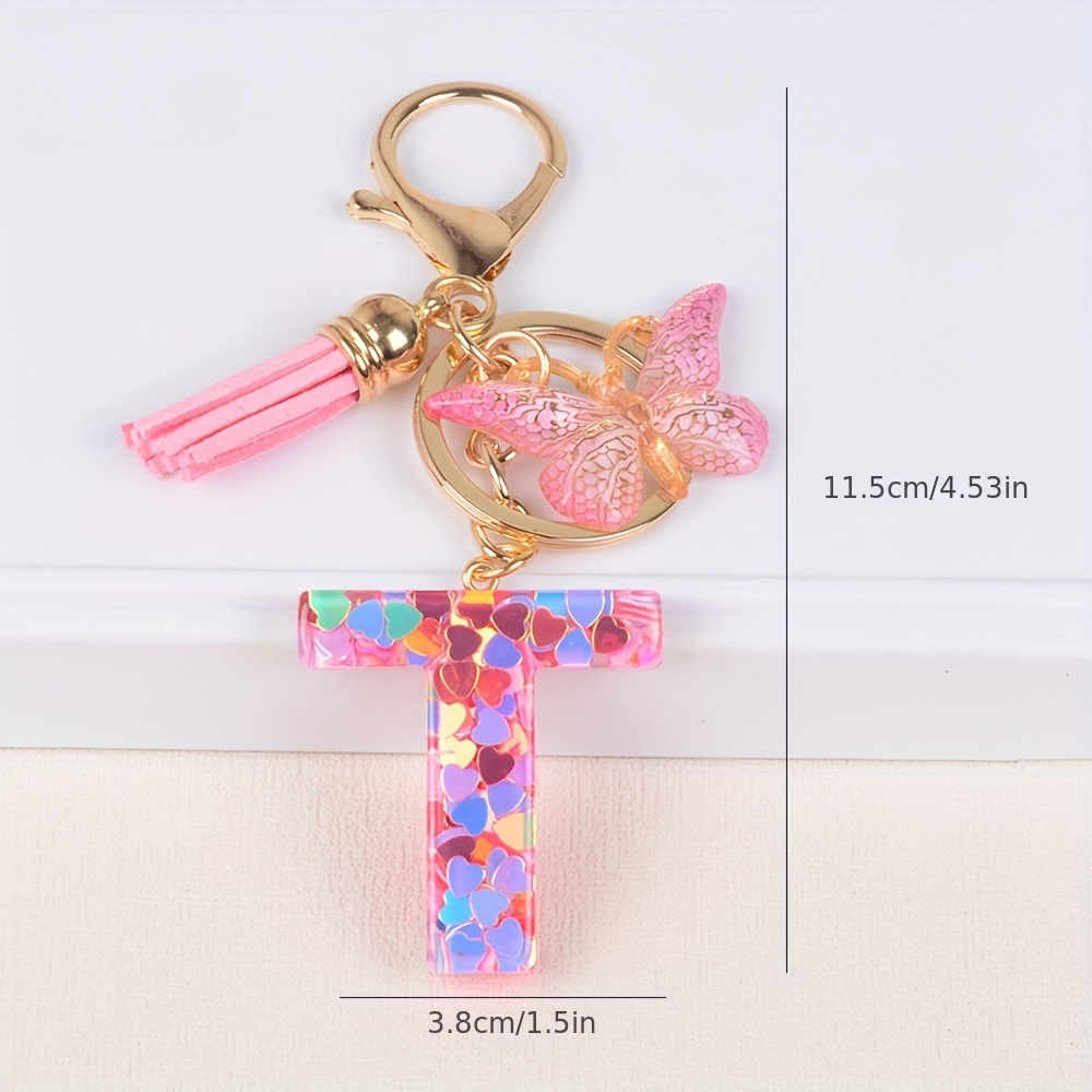 Letter Keychain, Alphabet Butterfly (1260117)