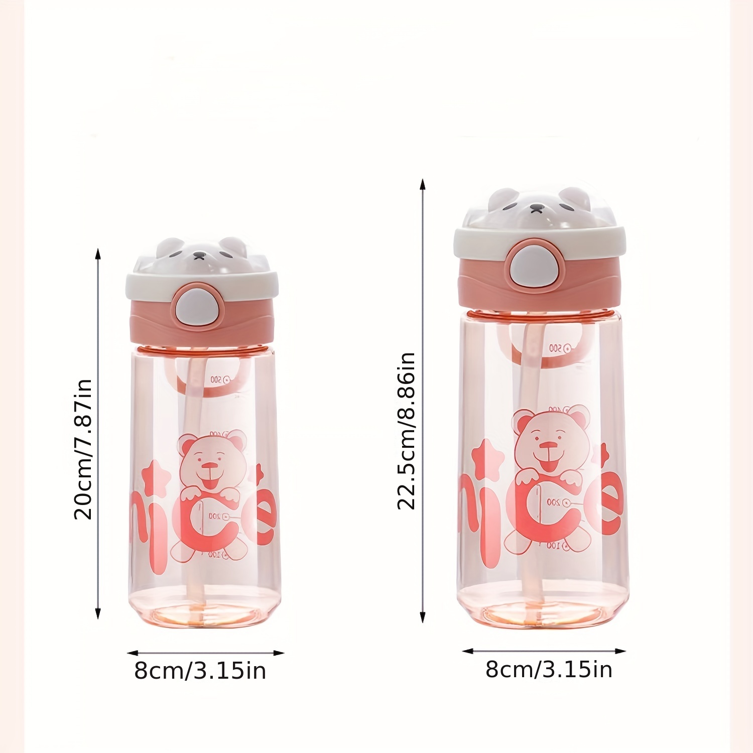 Botella de agua térmica, taza de viaje para café de 16 u 8 onzas, mini  botella de agua para niños con tapa de boquilla, a prueba de fugas para  niños y