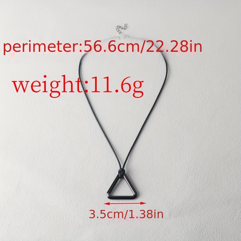Men's Triangle Pendant Necklace, Versatile Gift