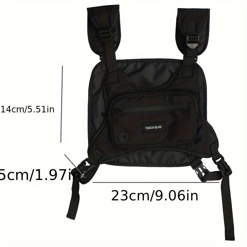 Waterproof Outdoor Functional Vest Fashion   Tooling Chest Bag Hip Hop Handsome Waistcoat Outerwear Portable Chest Bag Shop On Temu And start Saving Temu details 5