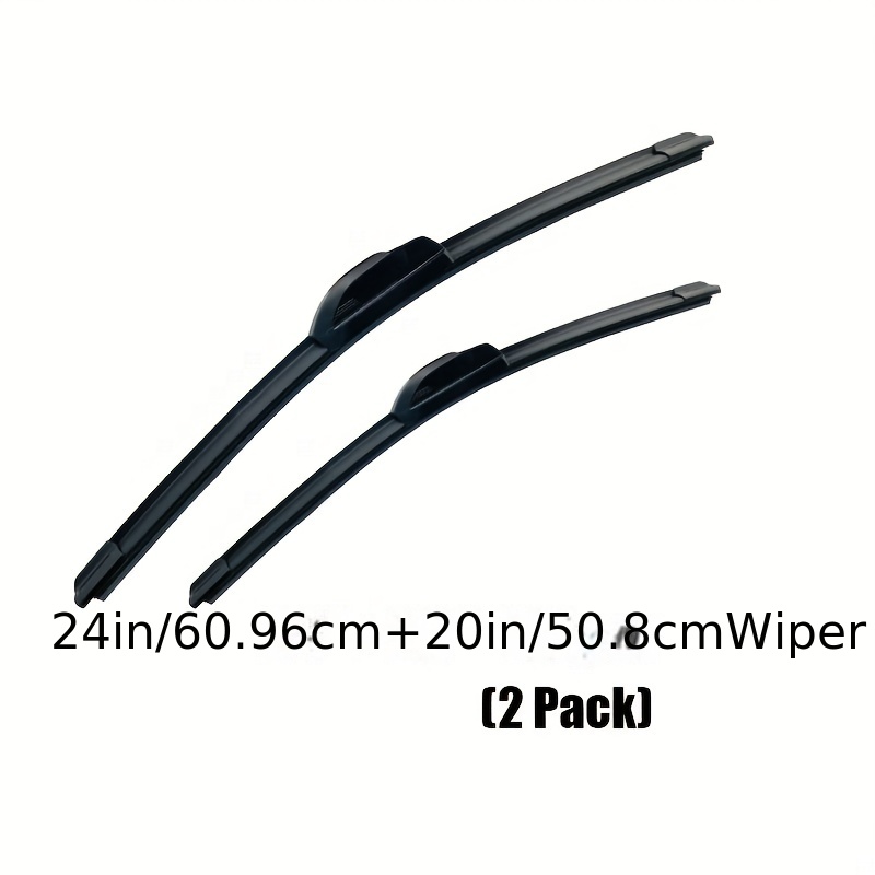 New 24& 20 Windshield Wiper Blades Premium Hybrid silicone J