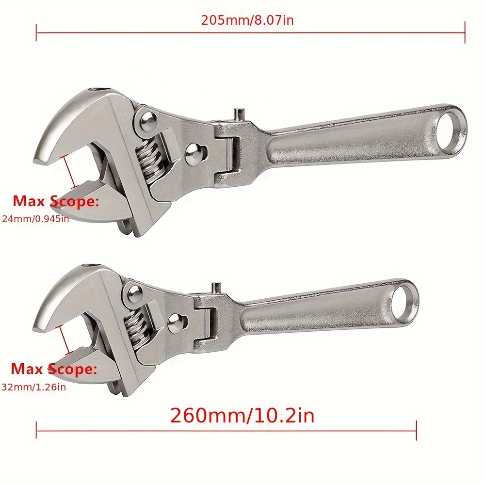 1pc 8.07 Inches Multi-function Adjustable Wrench Pliers For