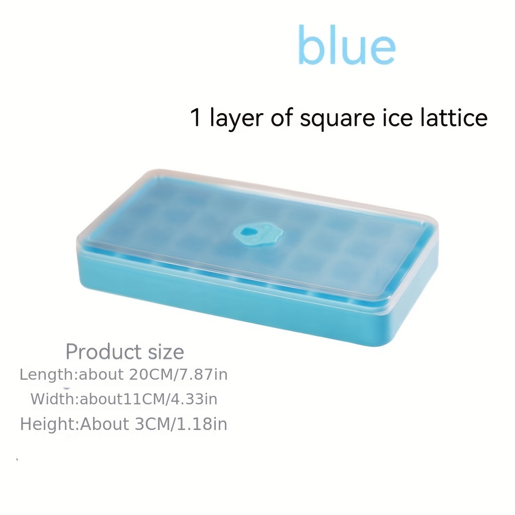 1pc Double Layer Ice Cube Mold With Ice Shovel, Modern PET Ice