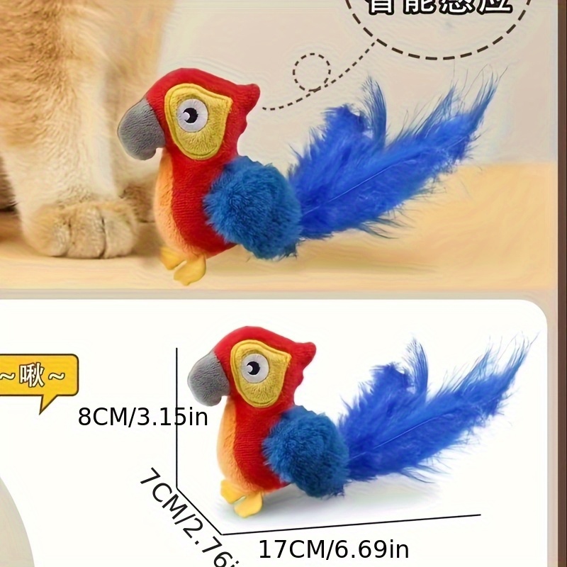 TEMU Self-rising Simulated Plush Toy, Including Cat Toy, Pet Toy, Without Battery