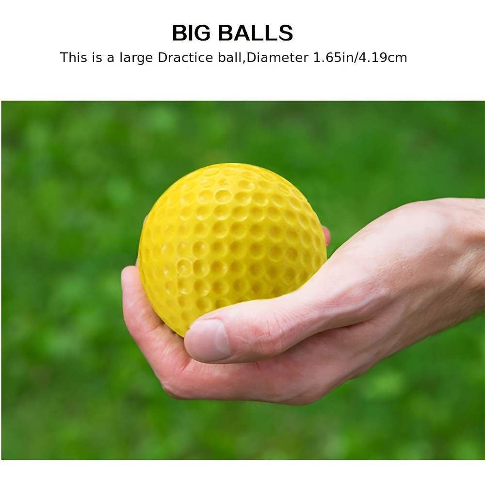 Kisangel 6 Pièces Balles De Golf Souples Balle De Golf PU Balles De Golf  D'entraînement en Salle Balle De Golf Creuse Pratiquer des Balles De Golf