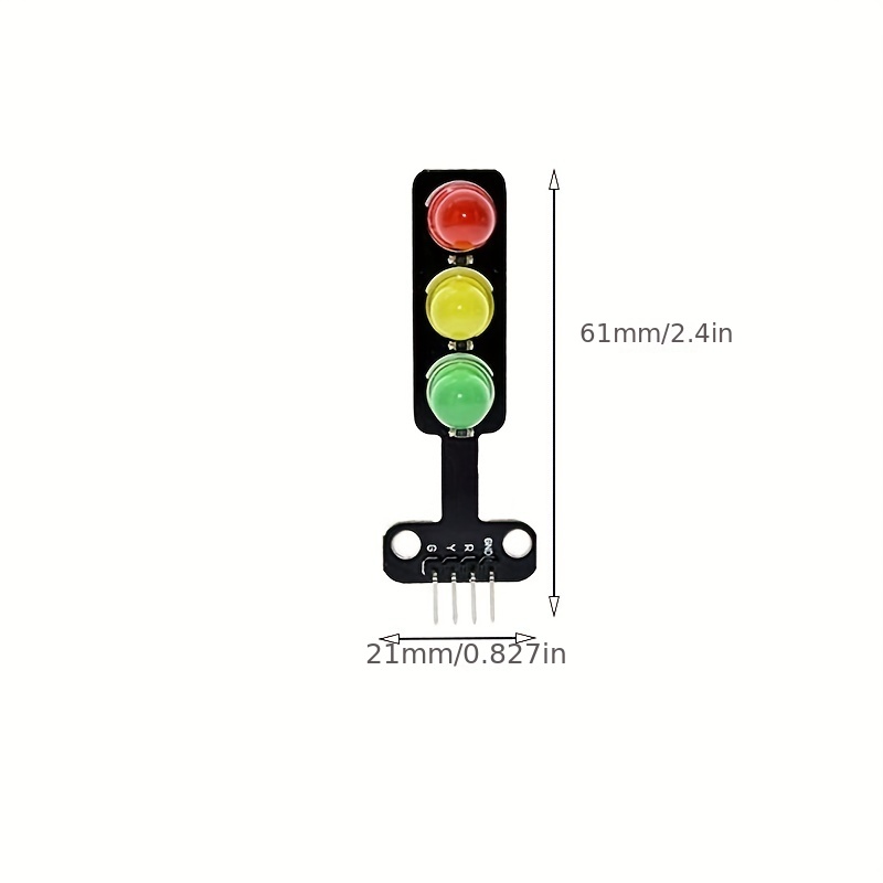 5v Mini Traffic Light Red Yellow Green Led Display Module Temu