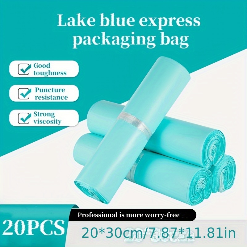 20pcs Lake Airplane Box Bag, Clothing Packaging Bag, E-commerce Bag, Self-sealing .
