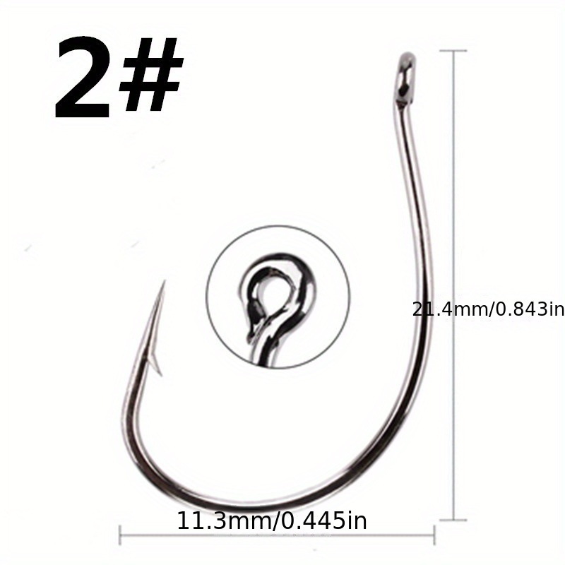 5 Sizes 1 05 0 38105 Worm Hook High Carbon Steel Barbed Fishing Hooks  Fishhooks Pesca Tackle Accessories A043273W3208976 From Vo2u, $16.1