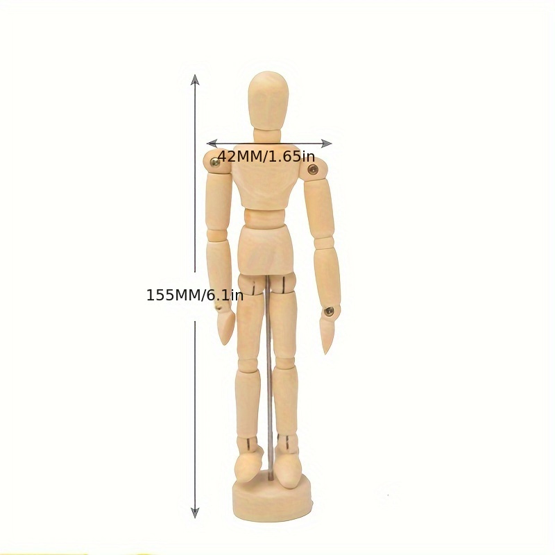5.5 Artist Wooden Mannequin Manikin Mini Drawing Mannequin 5.5 Inches Tall  Drawing Figure 