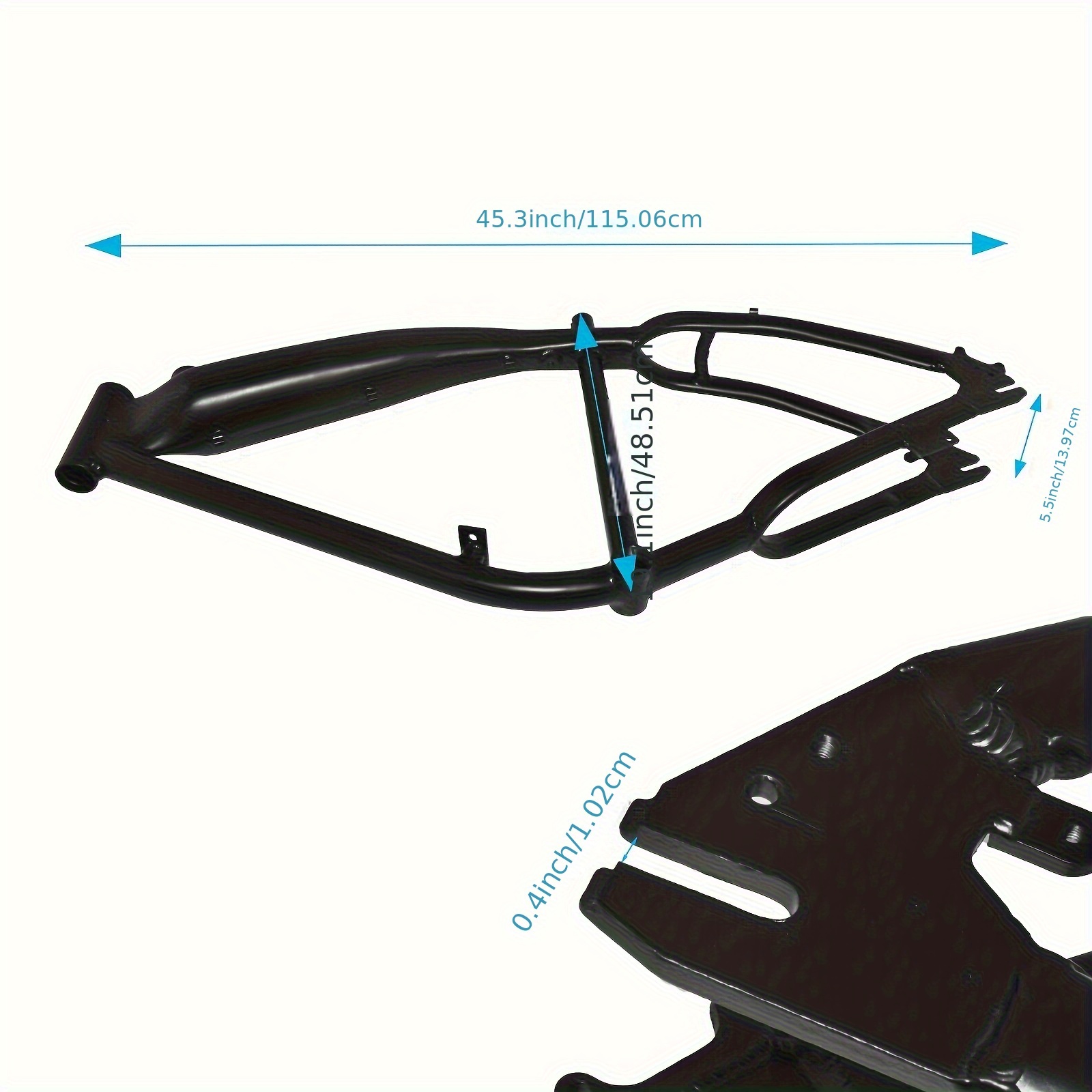 heavy duty bike frame gas motorized bicycle 4l tank Temu